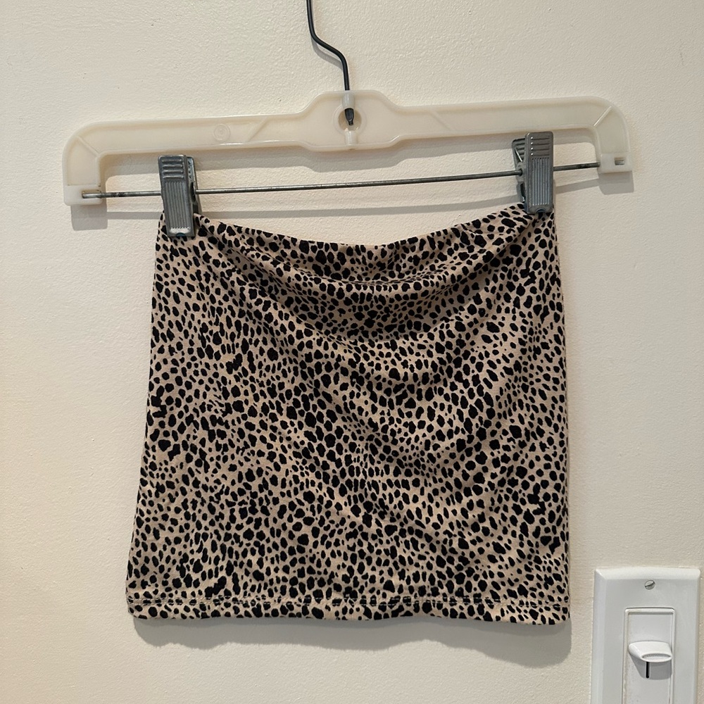 Leopard tube top
